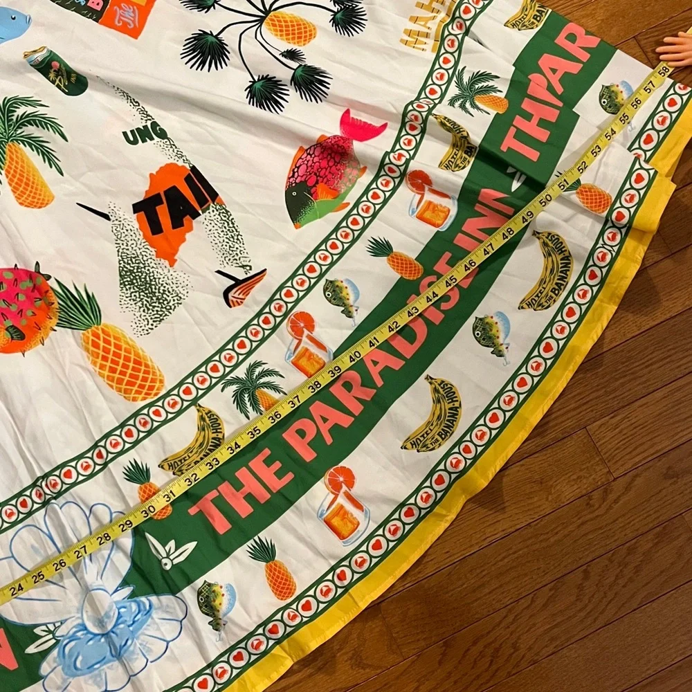 Cute Tropical Novelty Print Sleeveless Maxi Dress 🦀 - Picture 10 of 16
